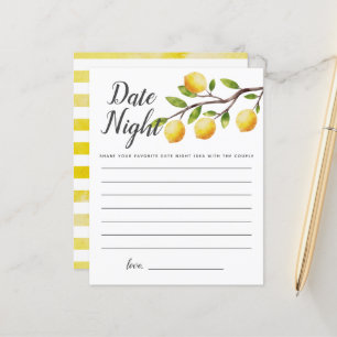 Papier Citron Fête des mariées Date Nuit Idées