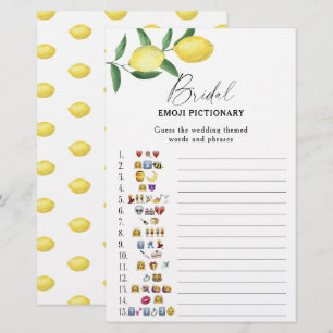Papier Citron - jeu de pictionary pour la baby shower emo