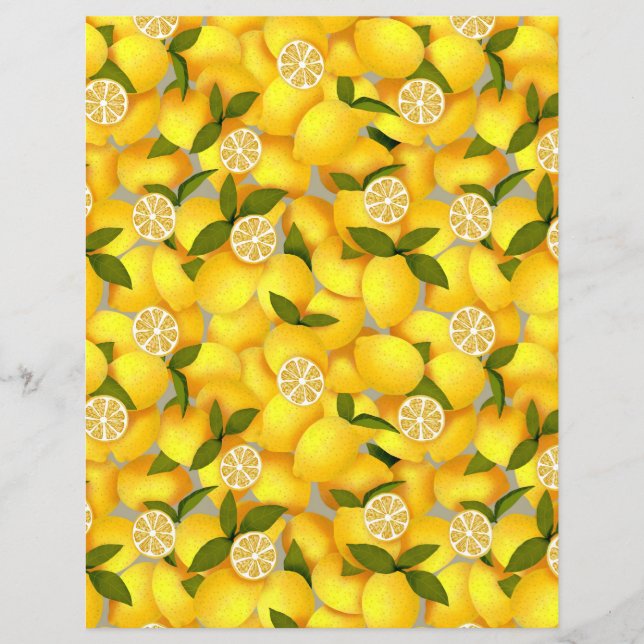 Papier Citron plein (Devant)