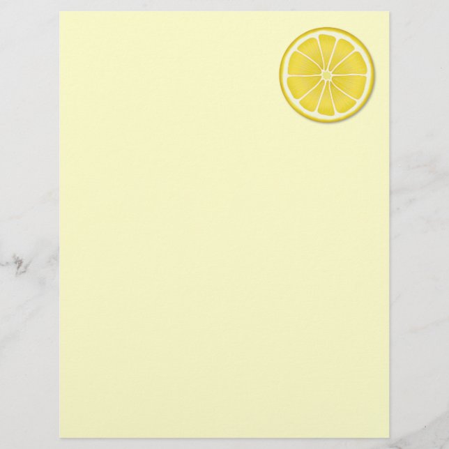 Papier citron soleil (Devant)
