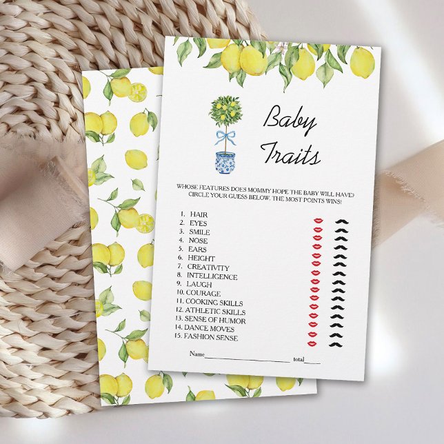Papier Citronnier Tree Baby Traits Jeu (Créateur téléchargé)