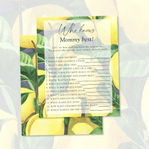 Papier Citrons - Qui connaît maman meilleur jeu