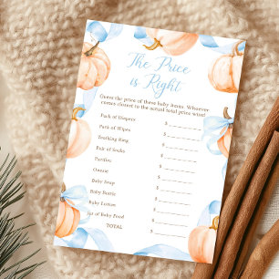 Papier Citrouille Arc-en-ciel Bleu Baby Shower Le Juste P