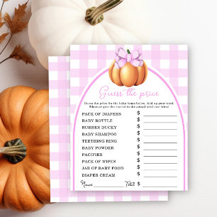 Papier Citrouille arche rose baby shower Prix devis jeu