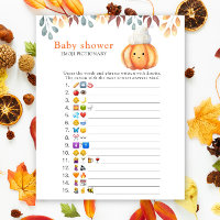 Citrouille d'automne - baby shower émoticône picti