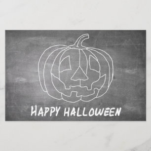 Papier Citrouille pour Halloween 1 aspect tableau noir