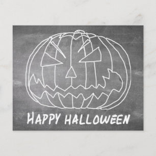 Papier Citrouille pour Halloween 5 aspect tableau noir