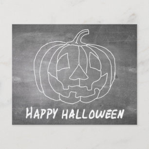 Papier Citrouille pour Halloween aspect tableau noir 1