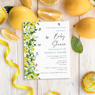Papier Citrus Citrus Baby shower moderne Invitation