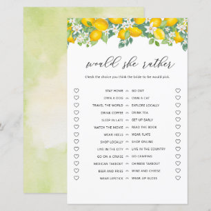 Papier Citrus Lemon Voudrait Elle Plutôt Fête des mariées