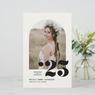 Papier Classe Boho de 2025 Arch Photo Invitation