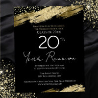 Classe Budget Réunion Gold Black Invitation