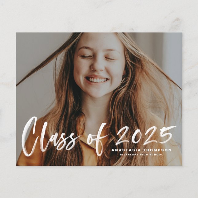 Papier Classe de 2025 Faire-part de graduation (Devant)
