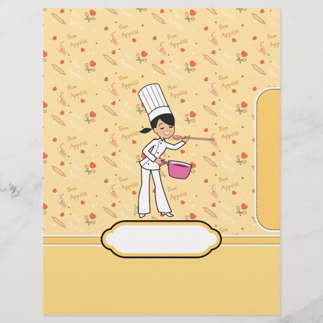 Papier Classeur de recettes Divider de chapitre avec l'ar (Devant)