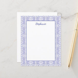 Papier Classic Navy Blue Bunny Rabbit Birds Personnalisé