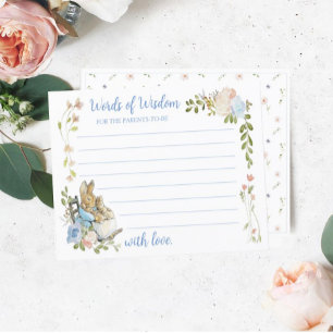 Papier Classic Peter the Rabbit Twin Shower Advice Card