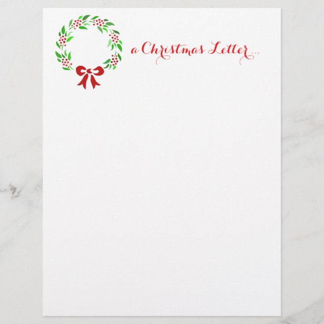 Papier Classic wreath Christmas (Devant)