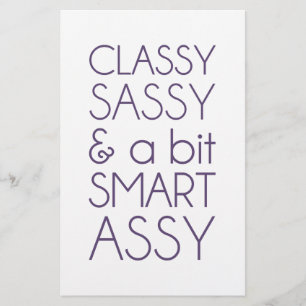 Papier Classy Sassy et un peu Smart Assy