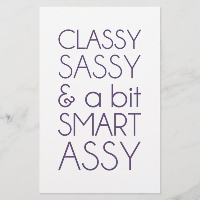 Papier Classy Sassy et un peu Smart Assy (Devant)