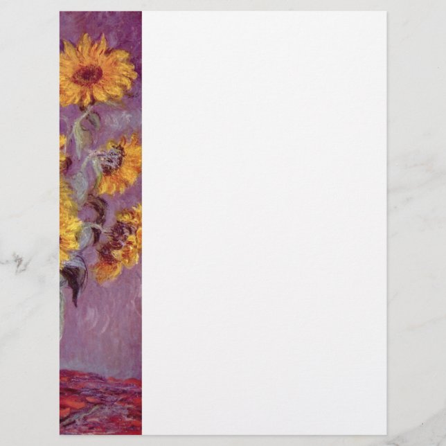 Papier Claude Monet // Tournesols (Devant)