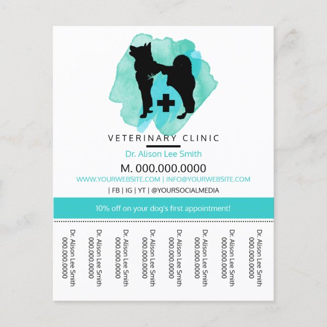 Papier Clinique vétérinaire Vétérinaire (Devant)