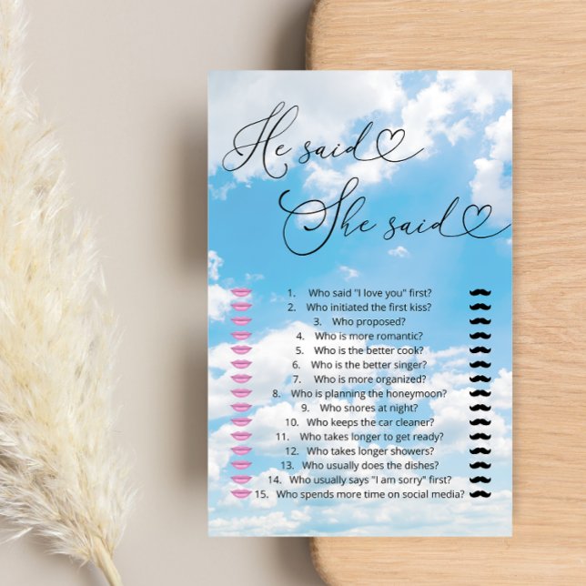 Papier Cloud 9 Il Dit Qu'Elle Dit Devine Qui A Dit Qu'Il  (Créateur téléchargé)