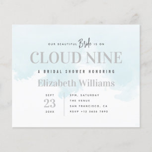 Papier Cloud 9 minimal chic Fête des mariées budgétaire I