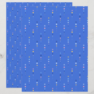 Papier Coastal Cobalt Blue Starfish Scrapbook Paper
