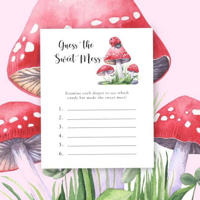 Papier coccinelle - Devinez jeu de mess sucré (Créateur téléchargé)