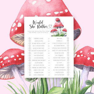Papier Coccinelle / Préférerait-Elle Jeu de Baby Shower