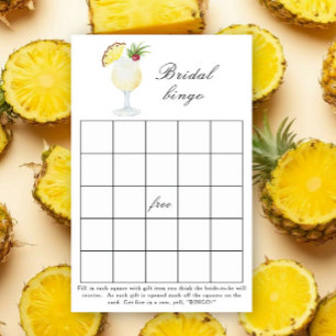 Papier Cocktail Pina Colada - Jeu de bingo pour enterreme