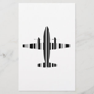 Papier CODE BARRE AIRPLANE Jetstream Code barre Motif Des