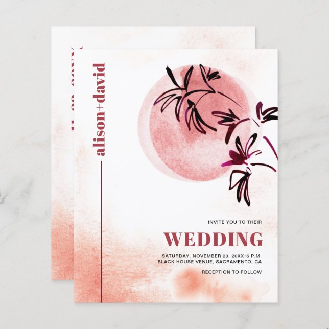 Papier code Qr Japandi BUDGET (Devant / Derrière)