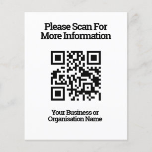 Papier Code QR pour les informations client sur une feuil