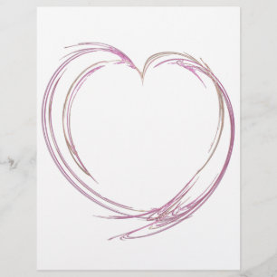 Papier Coeur Abstrait rose