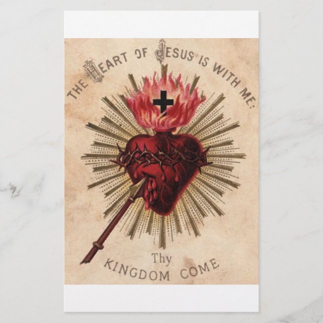 Papier Coeur de Jésus (petit) (Devant)