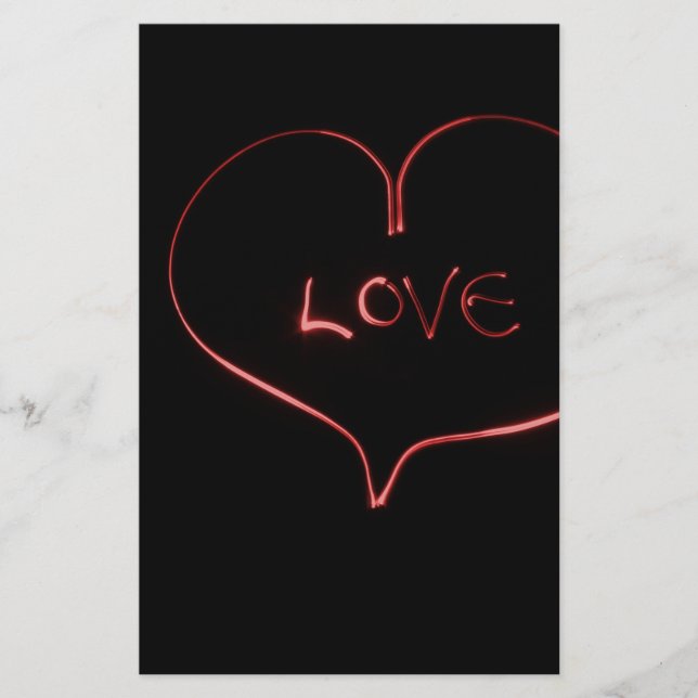 Papier Coeur de peinture légère (Devant)