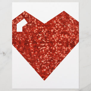 Papier cœur geek de la Saint-Valentin