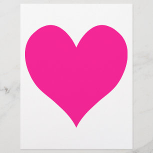 Papier Coeur rose profond mignon