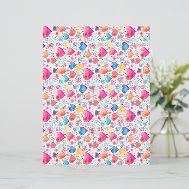 Papier Coeurs (Debout devant)