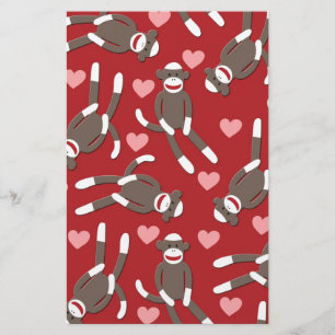Papier Coeurs de singe de choq