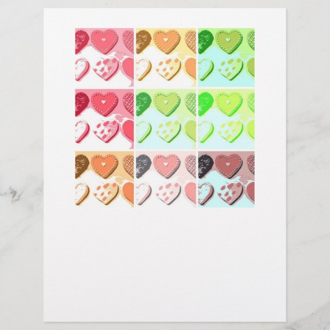 Papier Coeurs de Valentine (Devant)