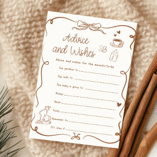 Papier Coffee Baby est un jeu de conseils et de vœux pour