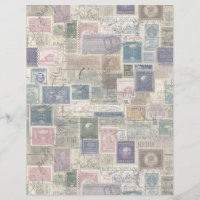 Collage de timbres-poste de fantaisie faux 4