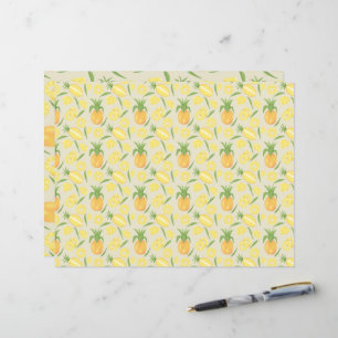Papier Collection de Motifs de paniers de fruits - Ananas