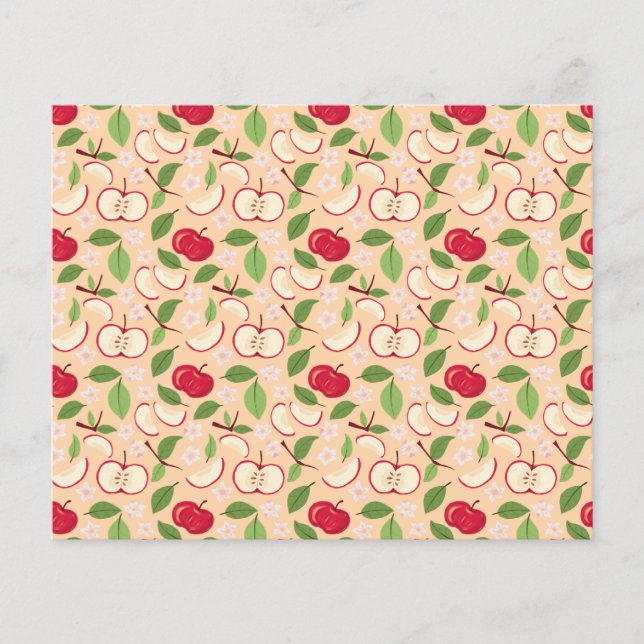 Papier Collection de Motifs de paniers de fruits - Pommes (Devant)