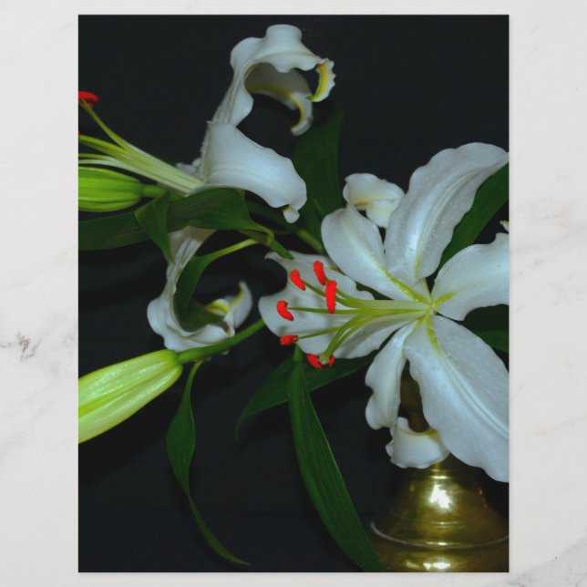 Papier Collection Irlandaise de laiton et de fleurs (Devant)