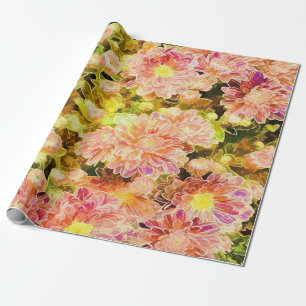 Papier coloré de cadeau d'oeillet