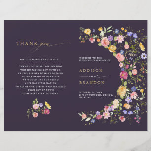 Papier Coloré Printemps Fleur sauvage Meadow Garden Progr