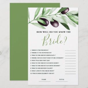 Papier Comment bien connaître Bride Olive Branche de mari